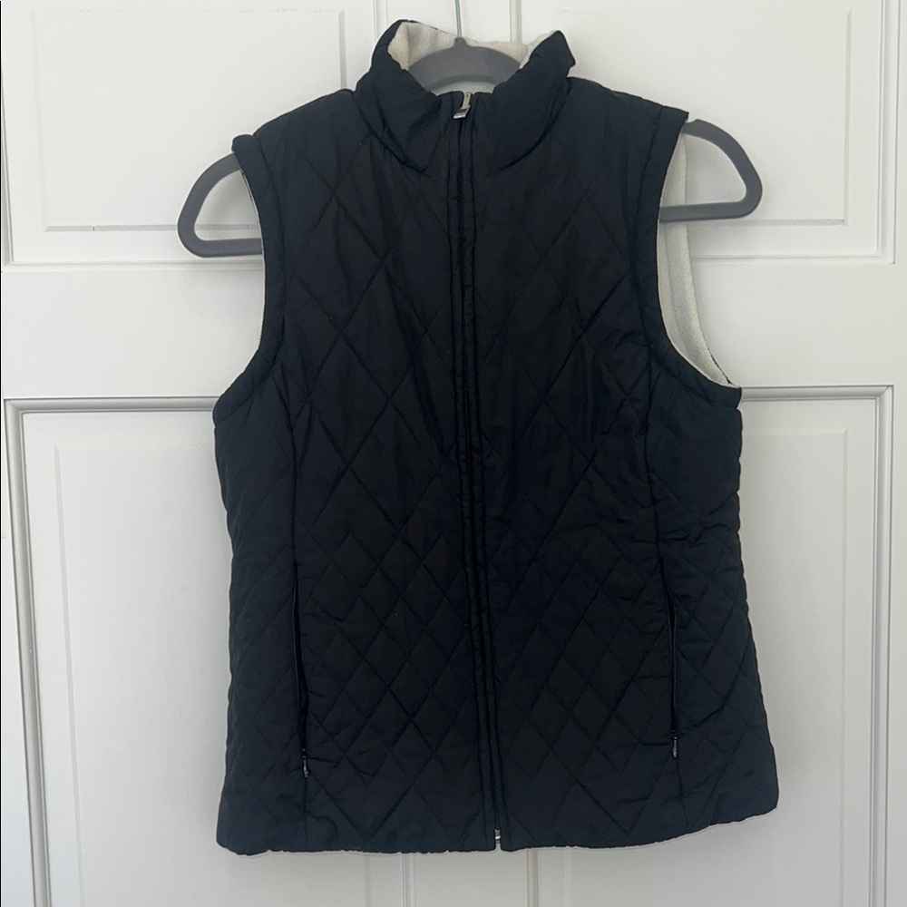 Izod Black Quilted Vest